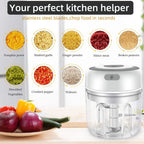 Electric Garlic Crusher Vegetable Cutter Chili  Masher Durable Garlic Chopper
