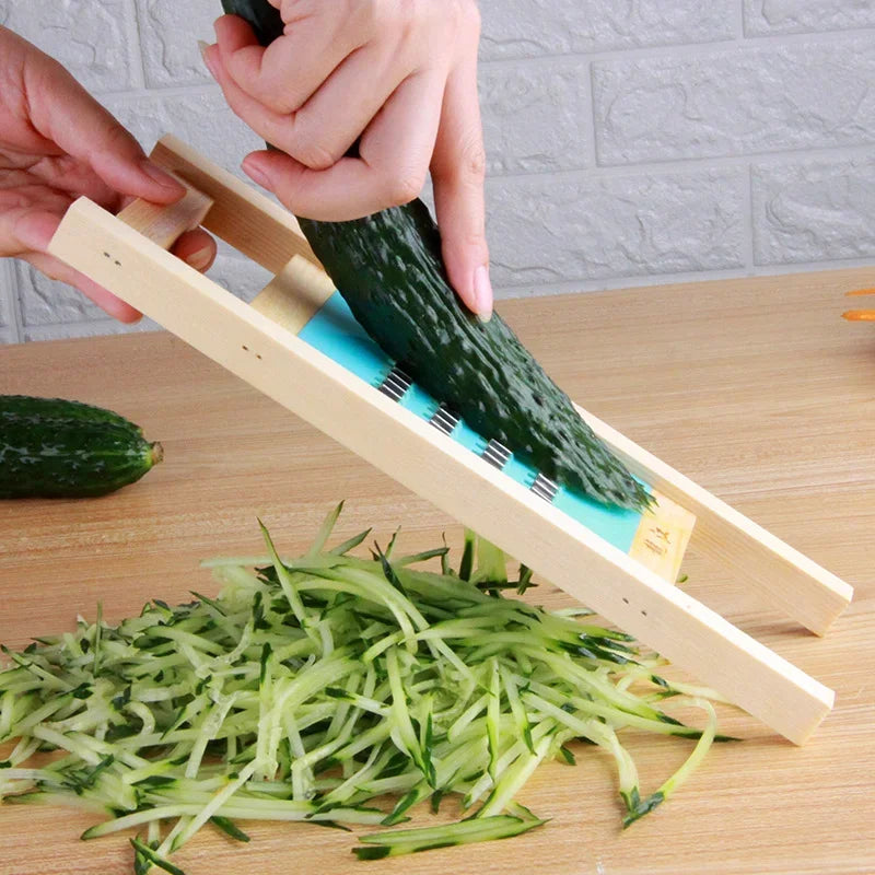 Wooden Vegetable Grater Potato Slicer Household Vegetable Fruit carrot